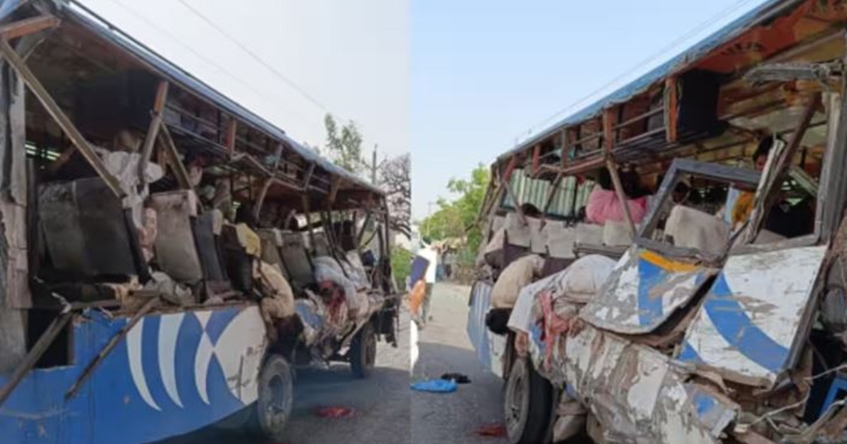 BIG BREAKING: Fierce collision between truck and bus, 7 dead