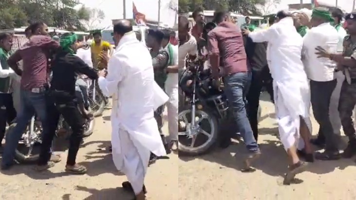 RJD workers who came to campaign for Ritu Jaiswal clashed wi