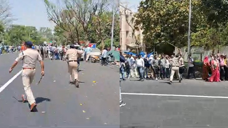 Police cracked batons on these teachers in Patna, before thi