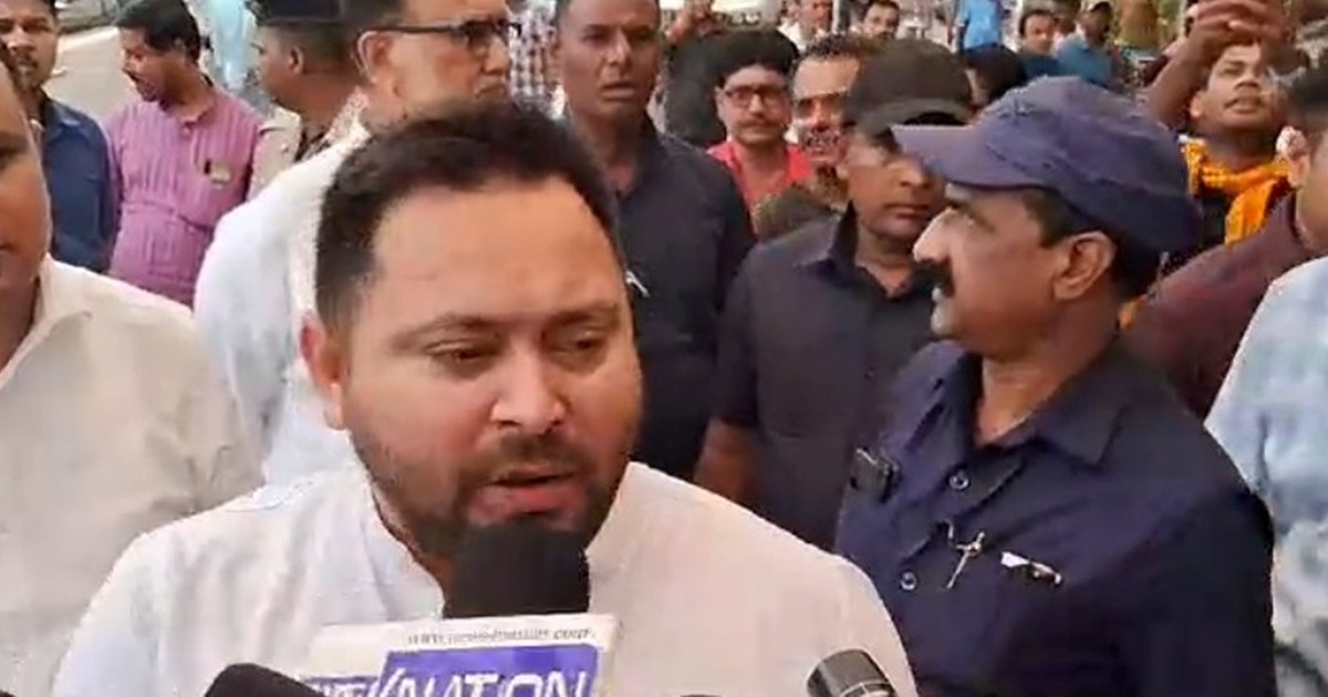 Tejsvwi ne kha cm nitish garjiyn hai aesa nhi karna chahiye 