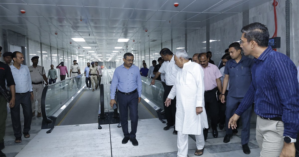 CM Nitish inspected several construction projects in Patna, 