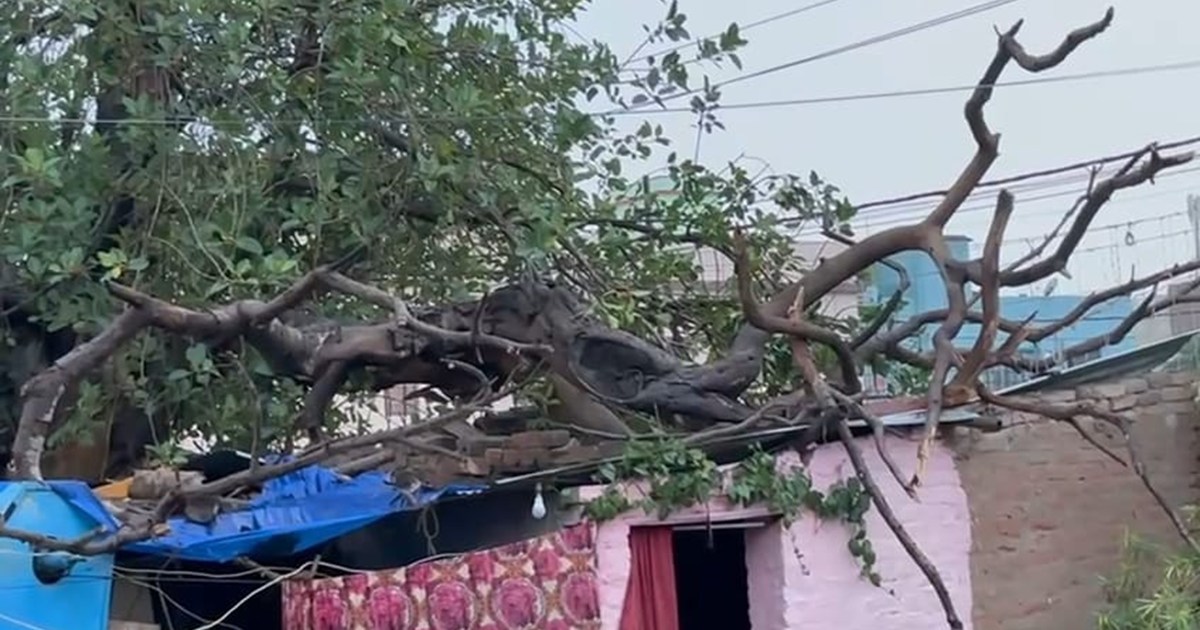 A person died a painful death in Hajipur due to heavy storm 