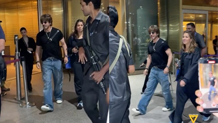 King Khan was seen in a dashing look at the airport and also