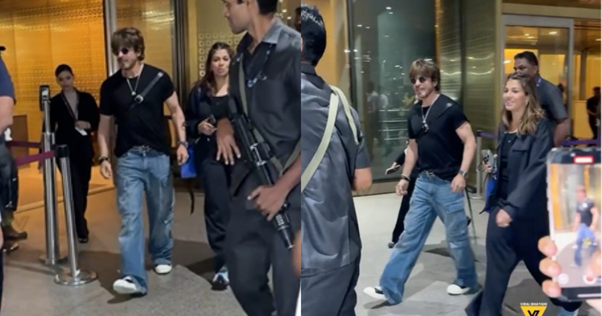 King Khan was seen in a dashing look at the airport and also