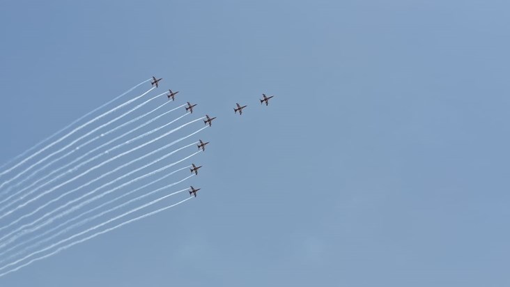 First air show in Patna.. A large number of common people in