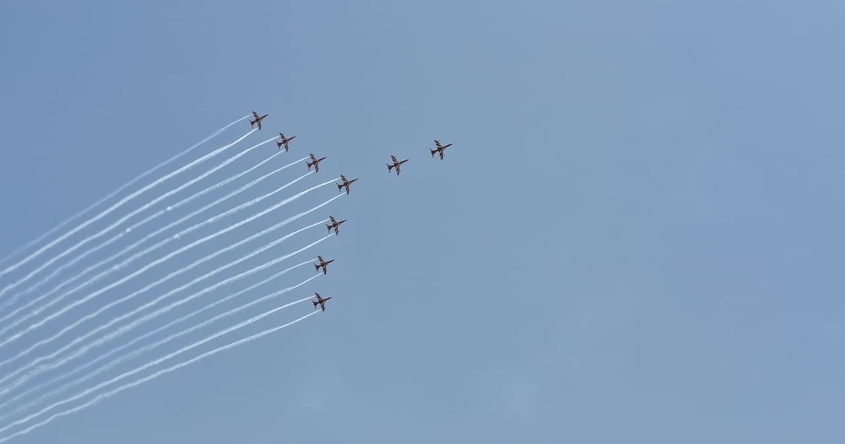 First air show in Patna.. A large number of common people in