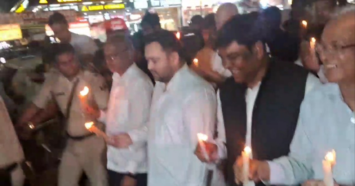 Protest and candle march against Pahalgam terror incident