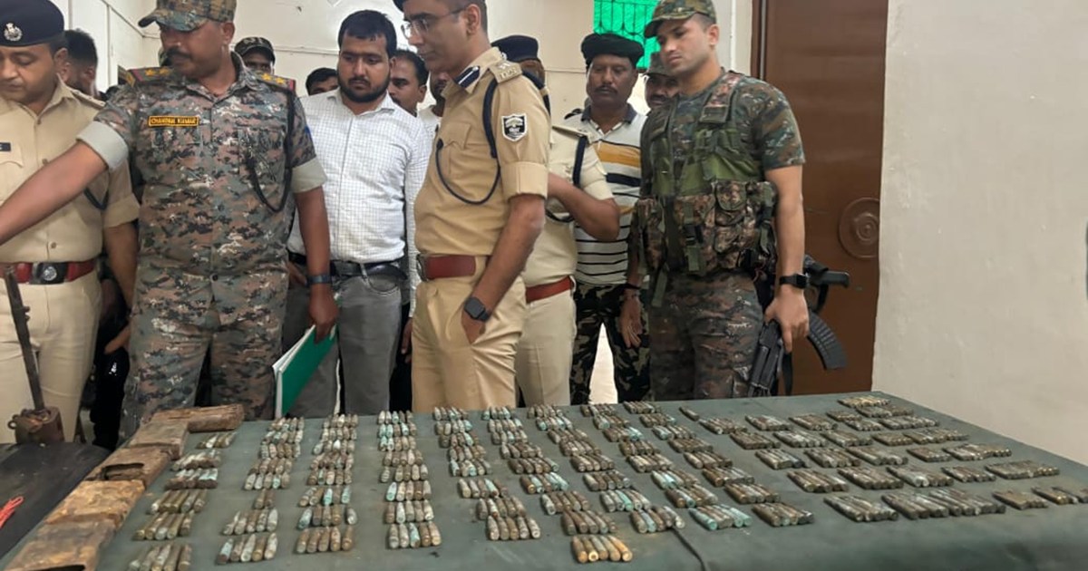 Three Naxalites arrested with huge amount of arms and explos