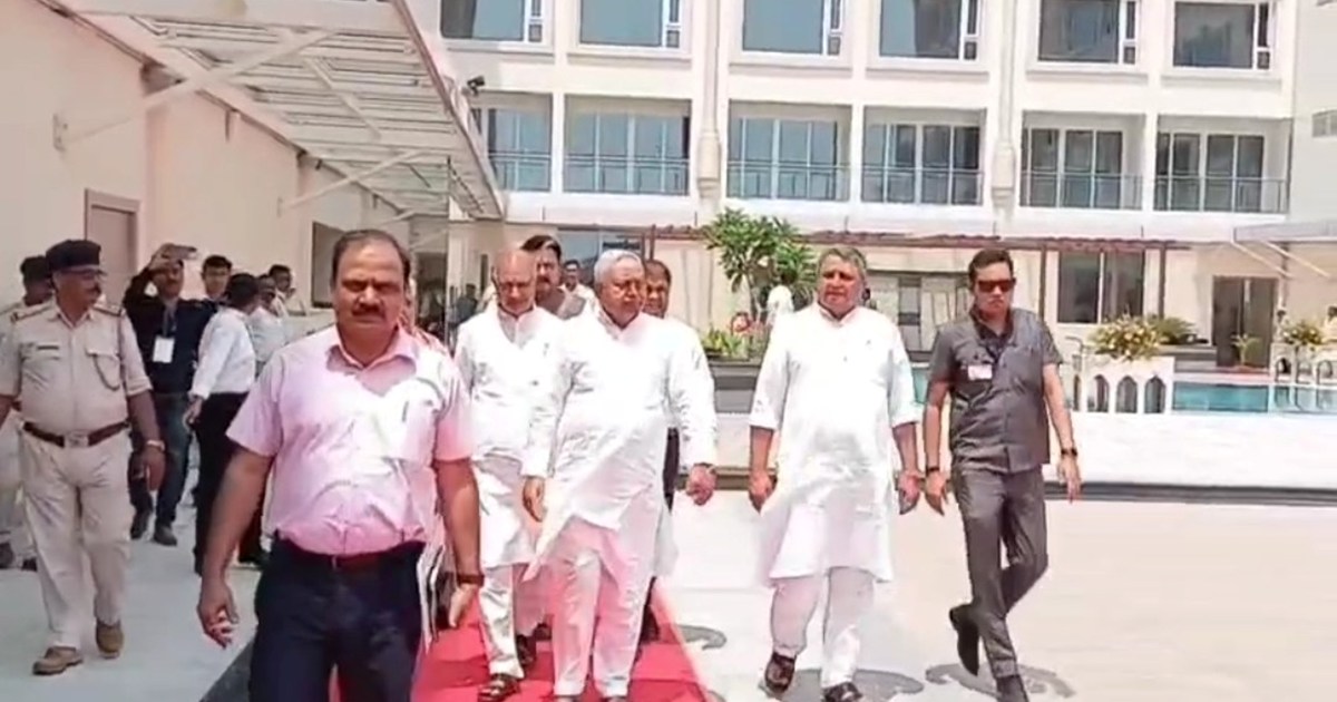 Cm nitish kumar ne bodhgaya me kiya nirikshn