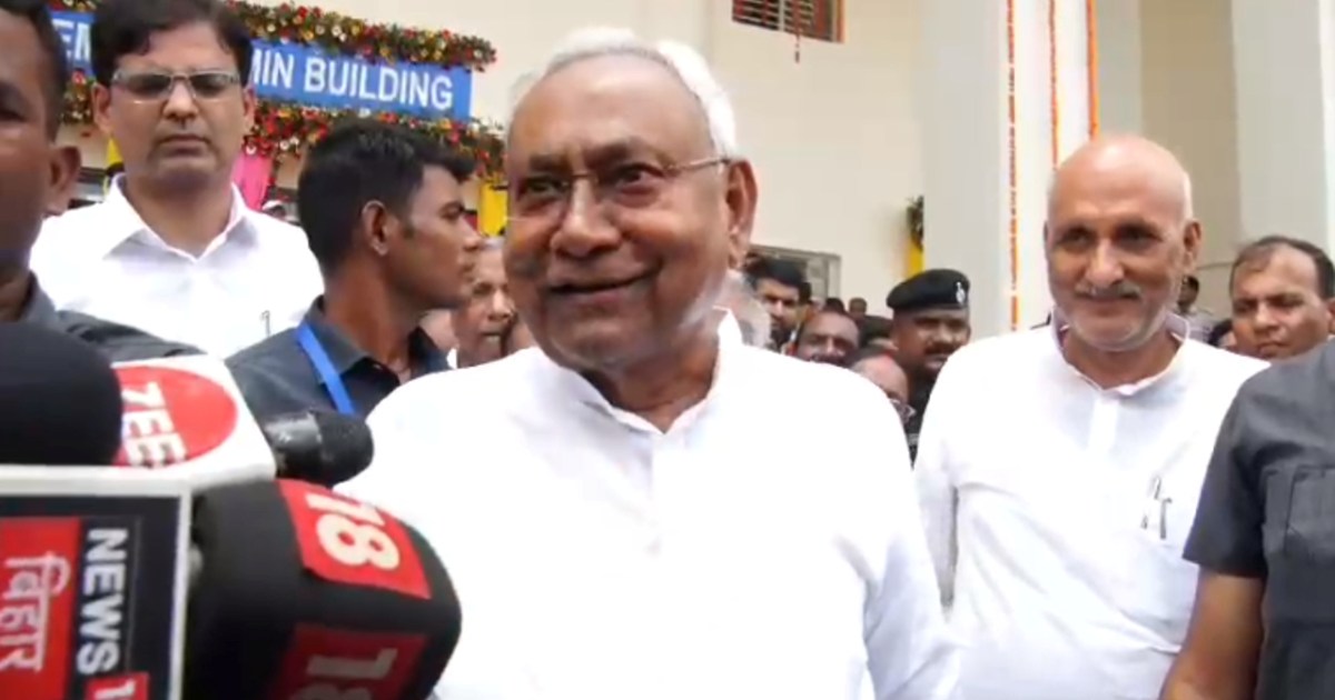  CM Nitish's reaction on the affidavit of the Center