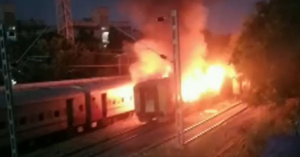 madurai train fire news