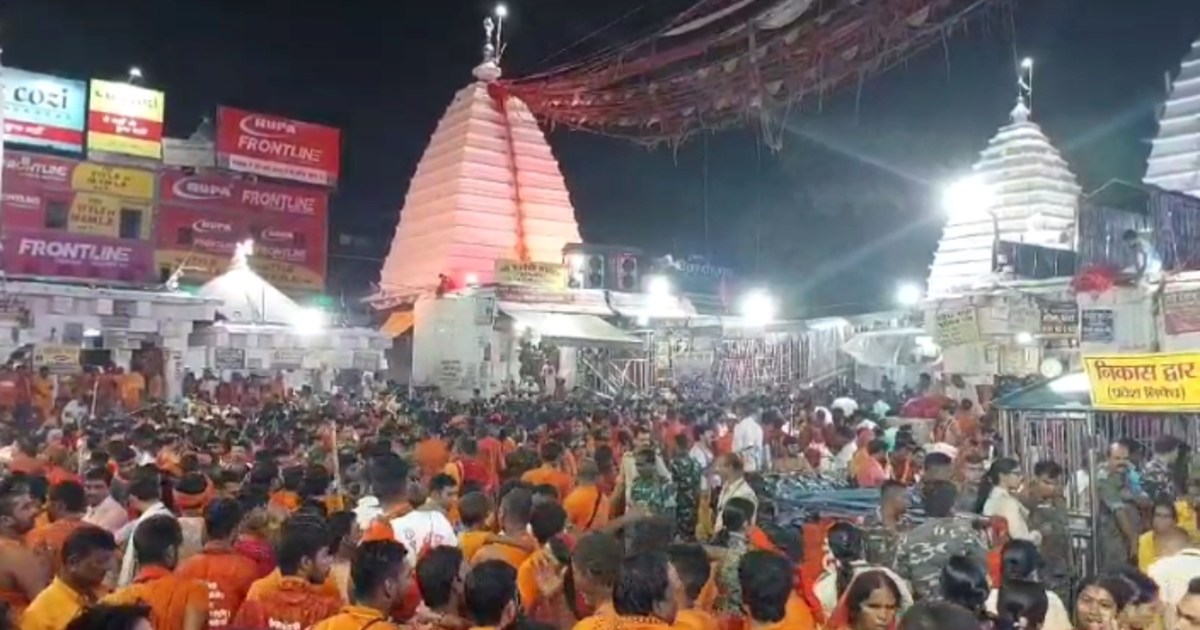 Changed view of Baba Nagri on 7th Monday, 8 km long line for