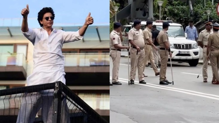 Security increased for Shahrukh Khan's Mannat Security increased for Shahrukh Khan's Mannat