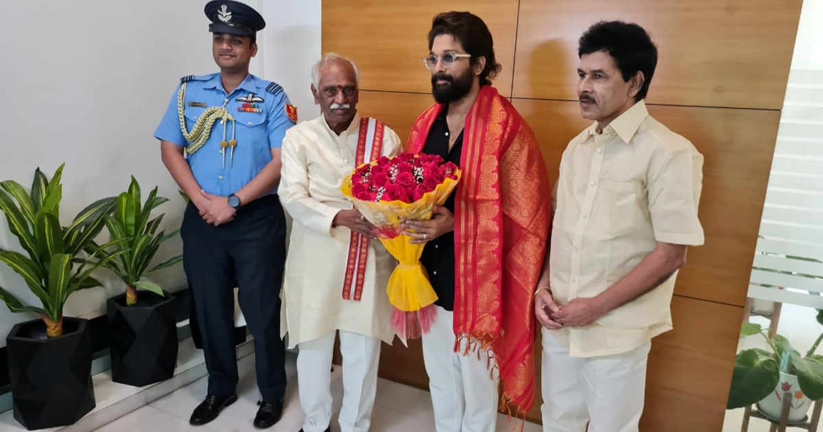 Governor of Haryana met Superstar Allu Arjun, congratulated 