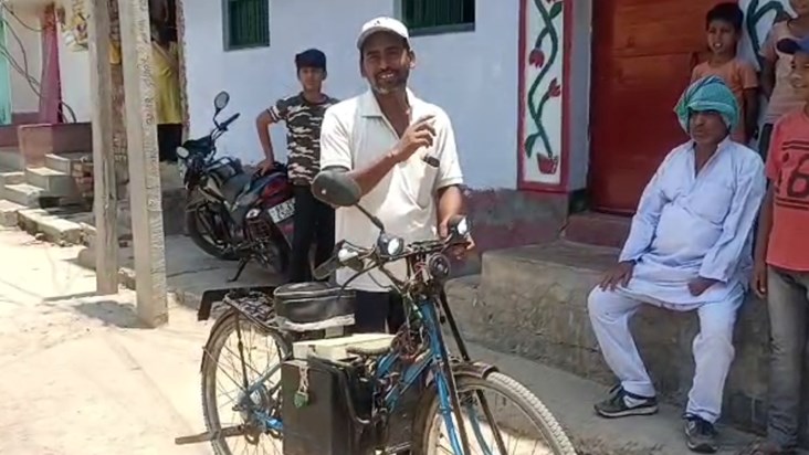 Idea taken from YouTube video, Divyang made special e-cycle 