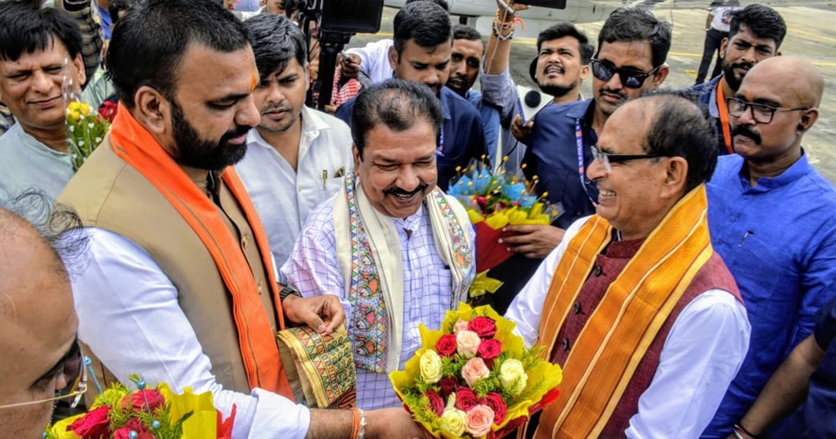 Kendiry mntri shivraj singh chauhan pahuche patna jmkr hua s