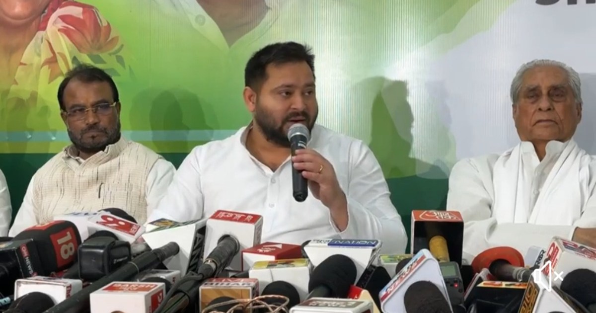 Tejashwi attacked PM Modi and CM Nitish on the issue of rese