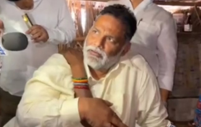 Pappu Yadav met the family of the minor who was raped and br Pappu Yadav met the family of the minor who was raped and br
