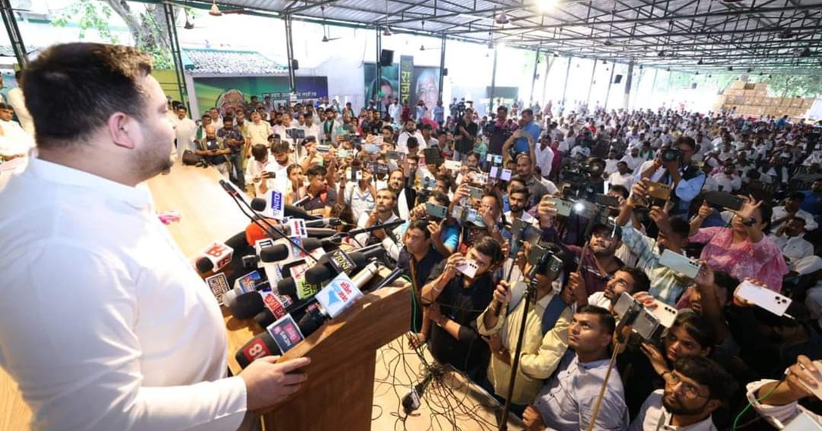 Tejashwi Yadav takes a careful dig at BJP and Modi governmen