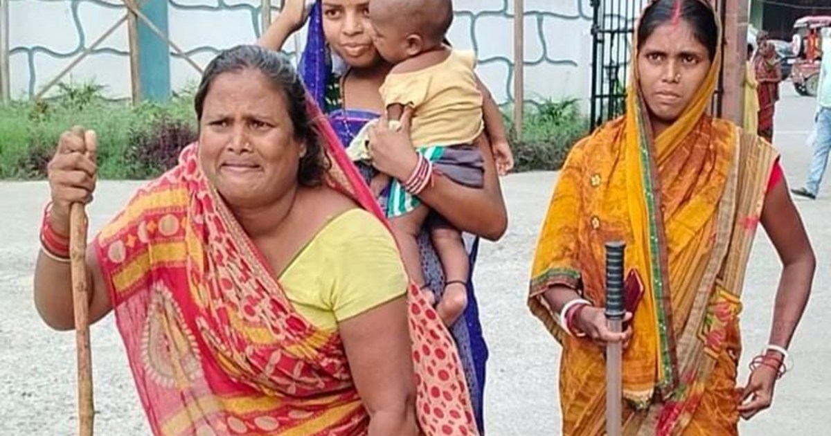 Highhandedness of Bhagalpur police, mother beaten up for not