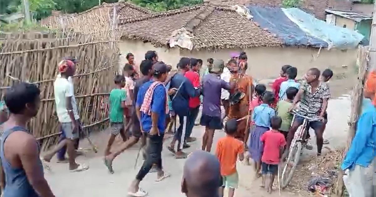 Accusing a woman of being a witch in Bagaha, the mob torture