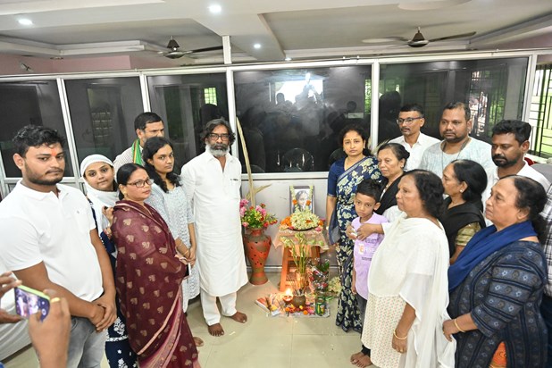 Hemant Soren In Jamshedpur 