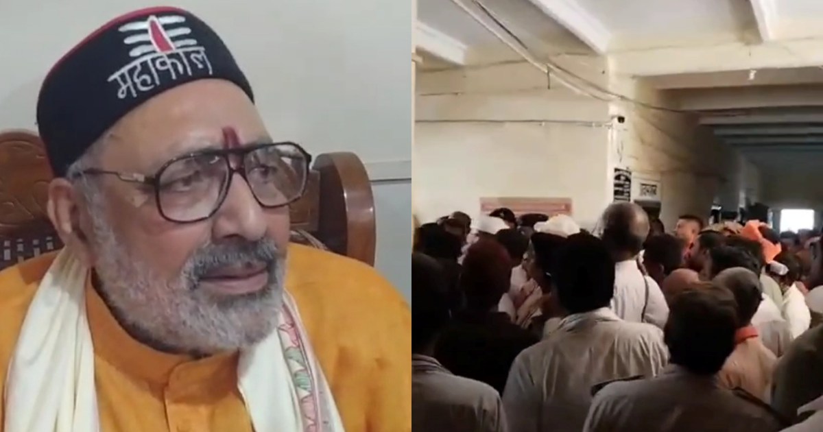 Union Minister Giriraj Singh attacked in Begusarai during Ja
