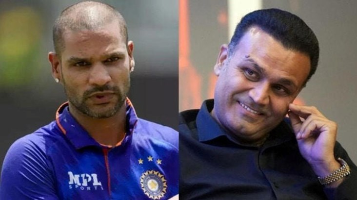 What did Virender Sehwag say on Shikhar Dhawan's retirement 