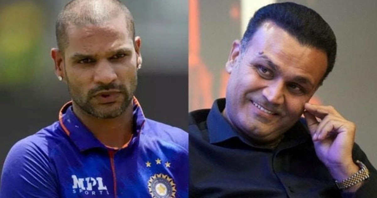 What did Virender Sehwag say on Shikhar Dhawan's retirement 