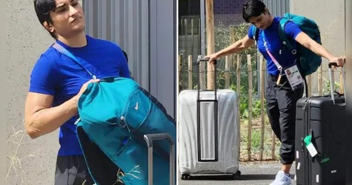 Vinesh Phogat returned from Paris, husband Somveer Rathi gav