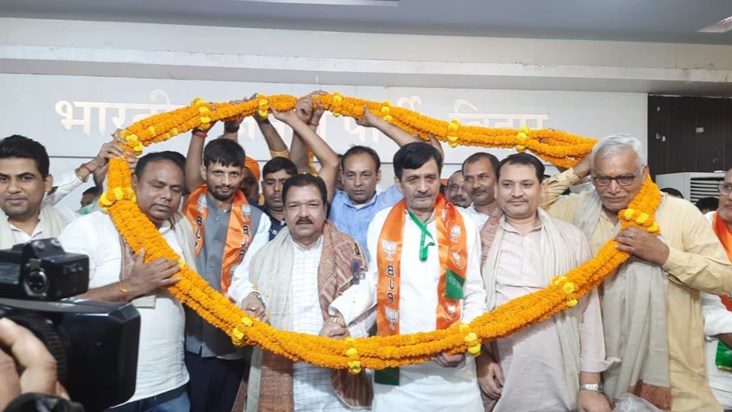 BJP gave a shock to Pashupati Paras, EX MLA Sunil Pandey was BJP gave a shock to Pashupati Paras, EX MLA Sunil Pandey was