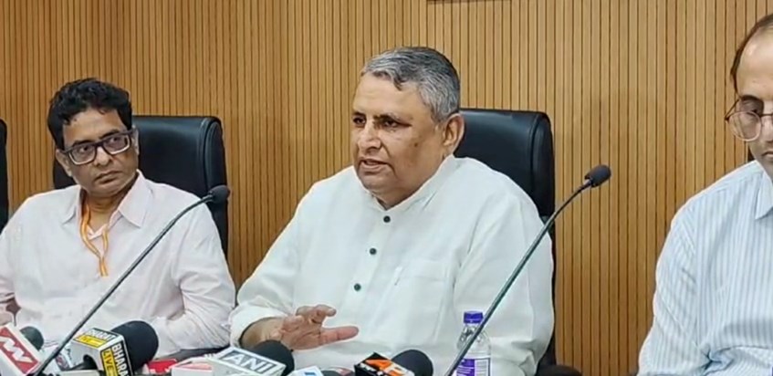 Jal sansadhn mntri vijy chaudhri ki pressvarta Jal sansadhn mntri vijy chaudhri ki pressvarta