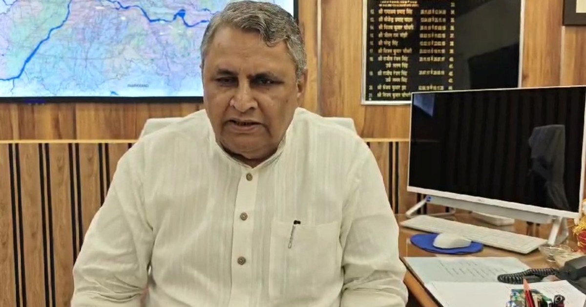 Jal sansadhn mntri vijy chaudhri ka byan