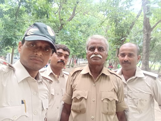 Choukidars son was doing duty wearing uniform, SP took actio Choukidars son was doing duty wearing uniform, SP took actio