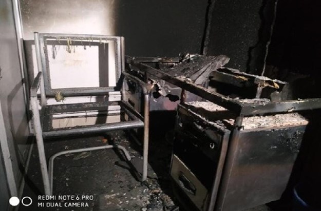 Fire in Jharkhand Ministry Office Fire in Jharkhand Ministry Office