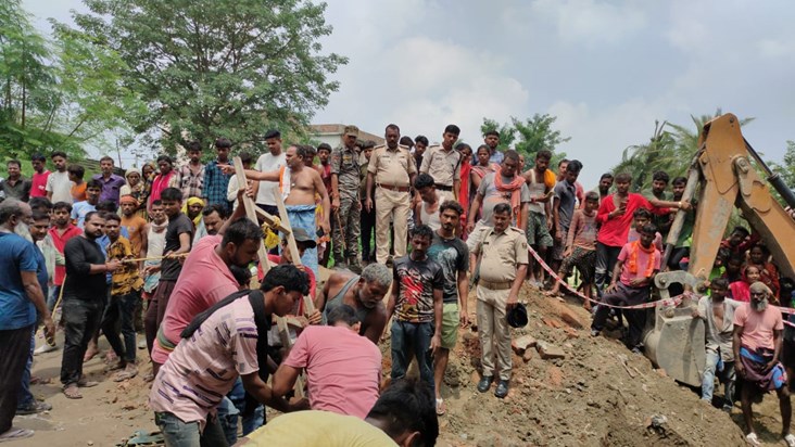 Accident in Muzaffarpur Smart City project, 2 workers died o Accident in Muzaffarpur Smart City project, 2 workers died o