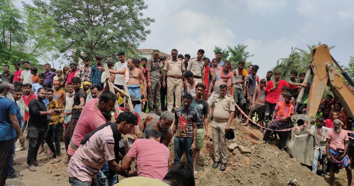 Accident in Muzaffarpur Smart City project, 2 workers died o