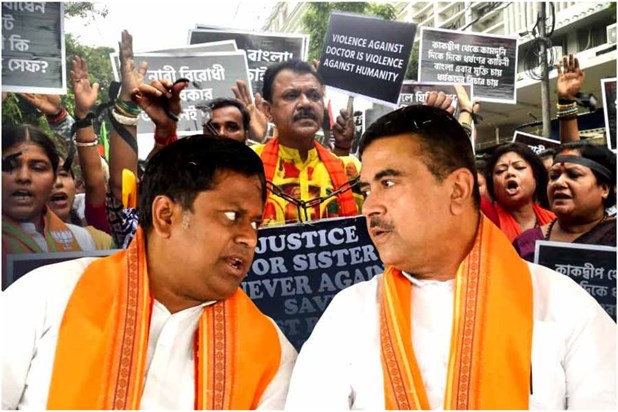 BJP's West Bengal bandh today, police is taking protesting l