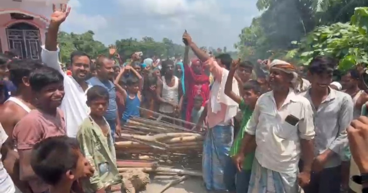 The electricity department cut the connection when people pr