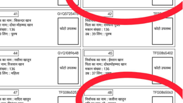 Bihar mein mrit logon ke naam abhi bhi voter list mein maujo
