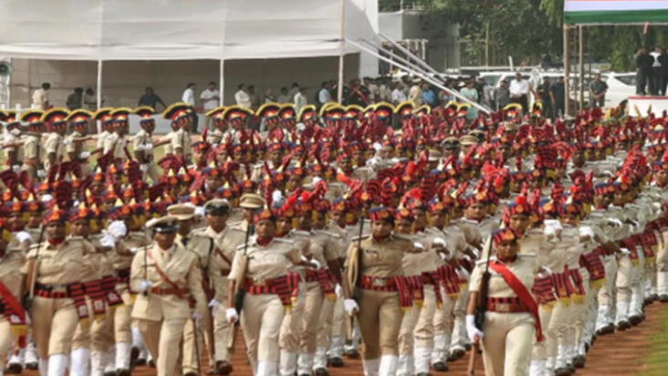 Gandhi Maidan mein Swatantrata Diwas ki final rehearsal samp