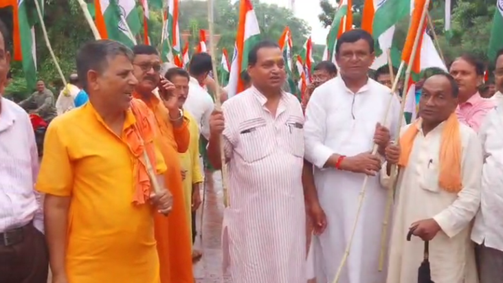 Tiranga Yatra: Jagdishpur mein nikali gayi Tiranga yatra, ka