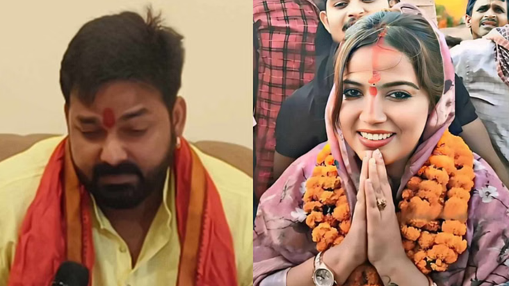 Bhojpuri ke Power Star Pawan Singh ki patni Jyoti ke vis. ch