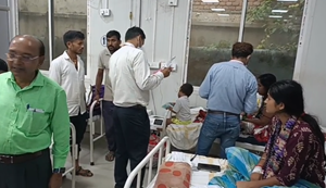 Jahanabad ke Kako Nagar Panchayat mein Mahamari jaise halat, dushit nal-jal bana karan.