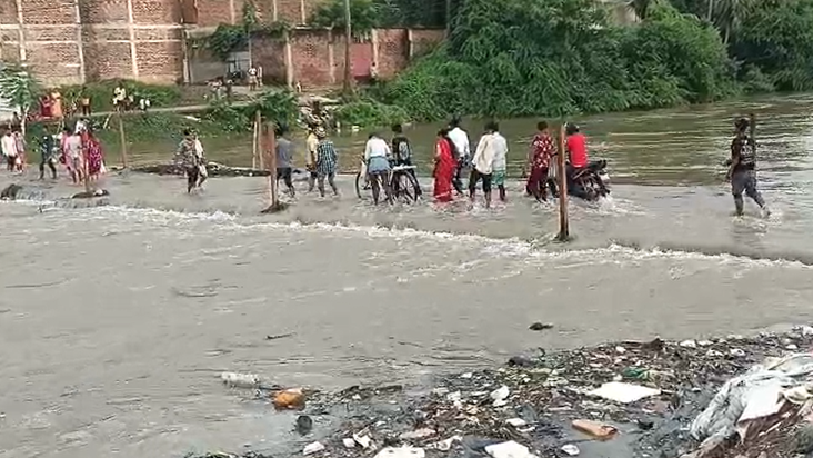 Jehanabad Flood: Ufaan par Morhar aur Dardha Nadi, Shakuraba
