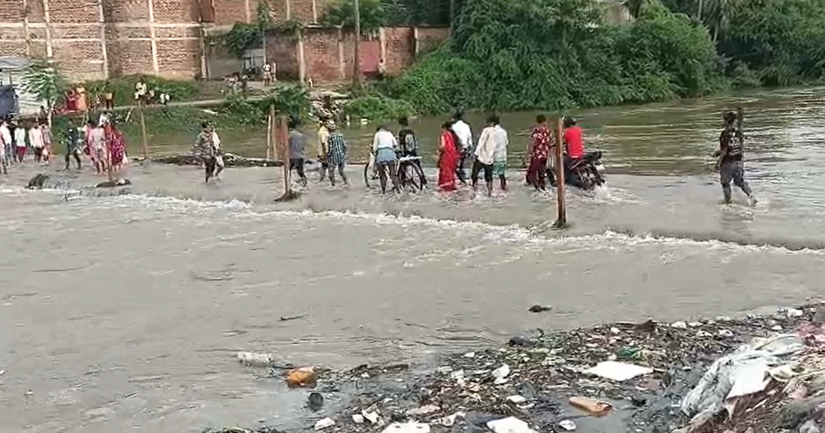 Jehanabad Flood: Ufaan par Morhar aur Dardha Nadi, Shakuraba