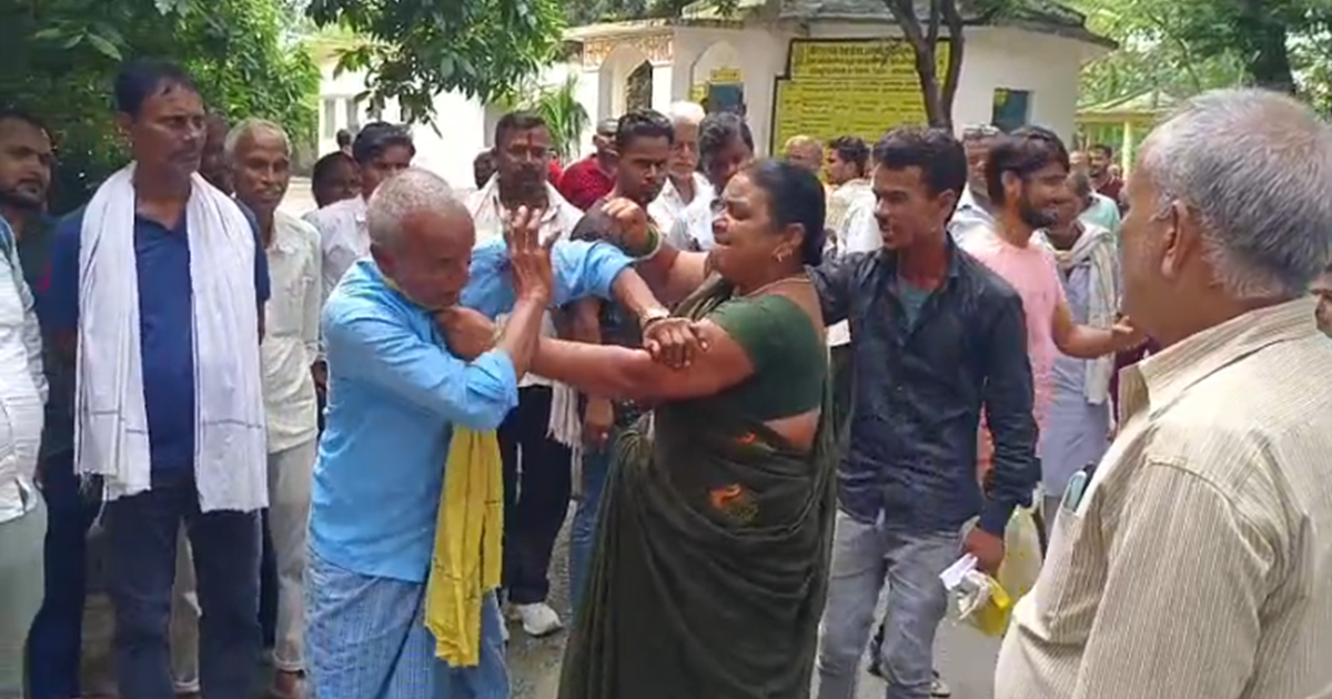 Mahila ne apne pati ki jamkar ki pitaai, mahila ne pati aur 