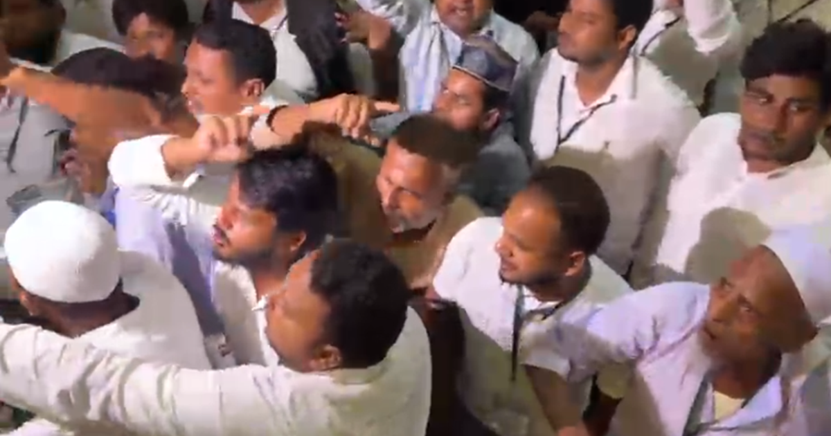 CM Nitish ke karyakram mein hungama, alpsankhyak samaj ke lo