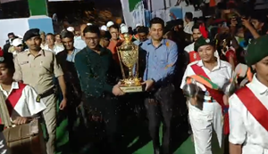 Bihar mein hockey ka hero Asia cup 2025, trophy gaurav yatra trophy pahunchi betiya...