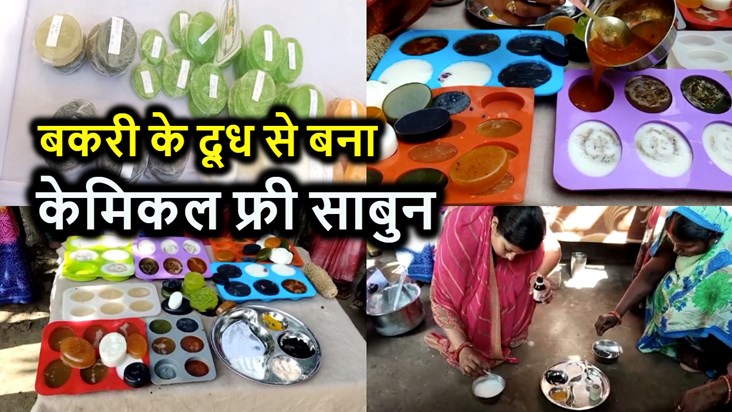 Women are making chemical free soap from goat milk, there wi Women are making chemical free soap from goat milk, there wi